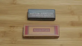 Unboxing Two Rough Ryder knives Tobacco Bone Small Cotton Sampler and Cattle Ropers Knife