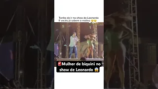 MULHER DE BIQUÍNI NO SHOW DE LEONARDO #shortsfeed #shortsvideo #shorts #short #shortsyoutube