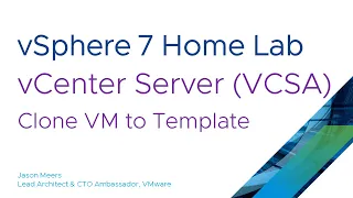 How to clone a VM to a VM Template on vCenter Server (VCSA) (VMware vSphere ESXi 7) Jason Meers