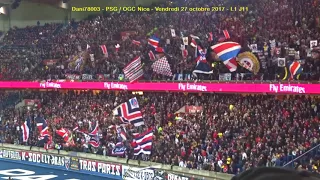 PSG / OGC Nice 27.10.2017 : 3-0 (L1 J11) 5/7 : Virage Auteuil en action