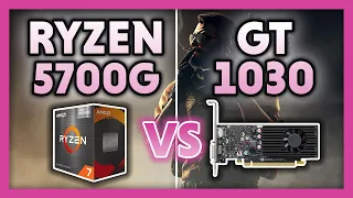 Ryzen 7 5700G VS Core i3 10100F + GT 1030 Benchmark