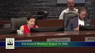 City Council Meeting August 16, 2022