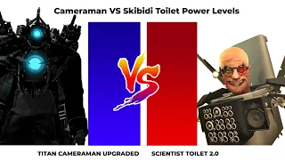 Cameraman VS Skibidi Toilets Power Levels! New toilets! 🔥