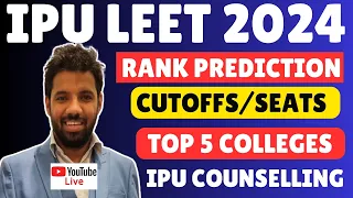 IPU BTECH LATERAL ENTRY 2024 | RANK PREDICTION | CUTOFF | TOTAL SEATS | IPU COUSELLING TOP 5 COLLEGE