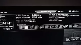 An operating system wasn't found (MSI B350 PCMATE, How to Boot from the correct HDD)