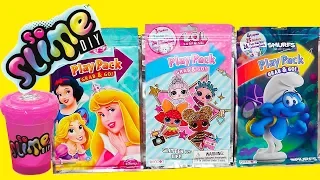 Speed Coloring Play Packs Disney Princess LOL Dolls & Smurfs ! Fun Activities for Kids | Sniffycat