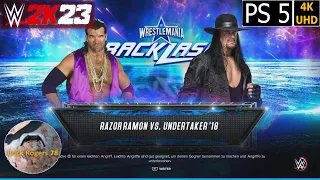 WWE 2K23 - Razor Ramon vs The Undertaker w. entrance - PS5Share 4K UHD