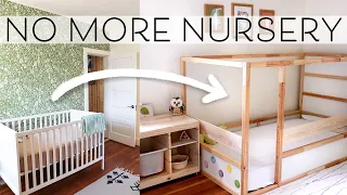 Montessori Baby Room Makeover | Crib to Floor Bed