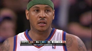 Carmelo Anthony Full Highlights 2012.04.08 vs Bulls - 43 Pts, Clutch Threes, Game Winner