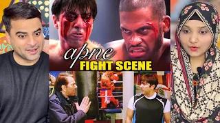 Apne Movie Climax Fight Scene Reaction | Sunny Deol's Best Action Scene Ever | Amber Rizwan Reaction