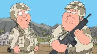 Family guy peter in army