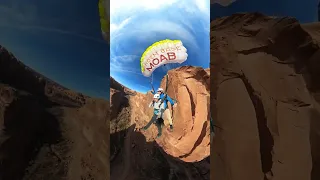 Maddie - "I hate you, man!" Tandem BASE jump Moab