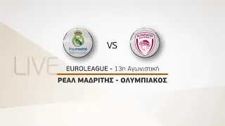 Novasports - Euroleague 13η αγων. Ρεάλ Μαδρίτης - Ολυμπιακός, 12/12!