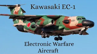 Kawasaki EC-1 Electronic Warfare Aircraft: Takeoff and Landing @ Iruma Airbase