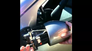 HowTo: Change Door Mirror Cover to replace the Lighting Unit ( Mercedes W203 )