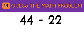 GUESS... SUBTRACTION QUIZ | NUMBERS TO 100