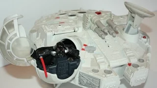 Star Wars Galactic Heroes - Millennium Falcon with Han Solo, Chewbacca Darth Vader [HD]