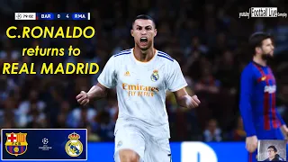 PES 2021 | C.RONALDO going to REAL MADRID | UEFA Champions League Barcelona vs Real Madrid Gameplay