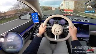 Mercedes-Benz S500 W223 TOP SPEED on AUTOBAHN [NO SPEED LIMIT]  by car lover