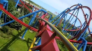 Superman Ultimate Flight front seat on-ride HD POV Six Flags Great America