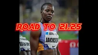 Shericka Jackson 🇯🇲 demolishes women’s 200m in Monaco #trackandfield #viral