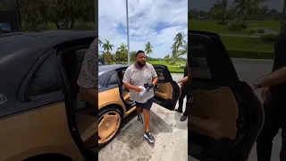 DJ Khaled new Mercedes car 😍 Ready to golf? #djkhaled #shorts #youtubeshorts