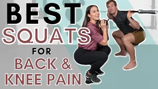 Squat Variations | Which one is best for back or knee pain?