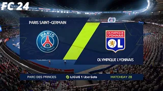 Paris Saint-Germain vs Olympique Lyonnais | Ligue 1 | EA FC 24 |