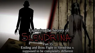 Boss Fight & Ending in Slendrina X supposed to be DIFFERENT | Exploring the Secrets of Slendrina #35