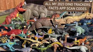 Every 2023 Dino Trackers Jurassic World Facts App Scan Code I Own + 93 Classic Epic Attack & Legacy