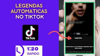 COMO FAZER LEGENDAS AUTOMATICAS DIRETO NO TIKTOK - RÁPIDO