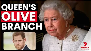 Queen offers olive branch to Prince Harry ahead of Philip's funeral | 7NEWS