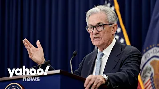 Federal Reserve Chair Jerome Powell holds a news conference