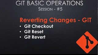 DevOps | Git Revert, Reset, Checkout | git tutorial for beginners | Git Undo Changes