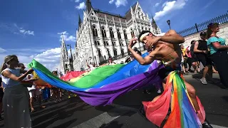 Thousands march at Budapest Pride as LGBTQ+ community voices anxiety over Hungary's restrictive laws