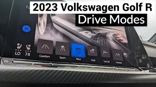 Drive Modes of the 2023 Volkswagen Golf R