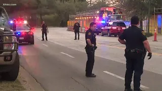 Roads blocked off in downtown Houston as injured officers arrive at hospital