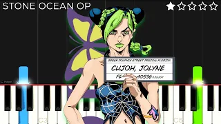 JoJo's Bizarre Adventure Part 6: Stone Ocean Opening | EASY Piano Tutorial