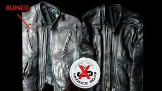 STOP Ruining Your Jacket With Saddle Soap | How to Clean and Condition Leather Jackets The Right Way