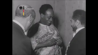 Kwame Nkrumah and Haile Selassie 1958