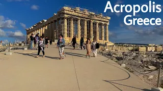 Acropolis of Athens Greece Walking Tour  4K