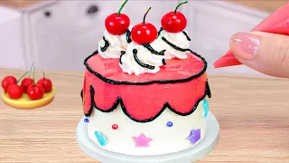 🍒 Cute Miniature Cherry Comic Cake Decorating | Perfect 1000+ Miniature Ideas Chocolate Cake