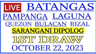 Stl results today 1st DRAW October 22, 2023 stl batangas