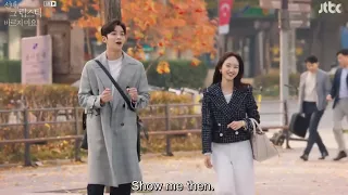 Sunbae, don’t put on that Lipstick - Rowoon teases Jinah while walking to work together