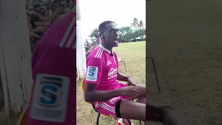 Referees take a short break at the Suva Rugby Union 10 tournament.