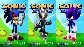 Sonic Dash - Dark Sonic vs Infinite vs Sonic.exe vs All Bosses Zazz Eggman Babble - Gameplay