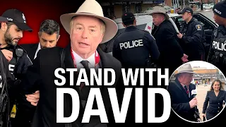 David Menzies Arrested At Vigil for Iranian Terror | Attendees Question Liberal Record