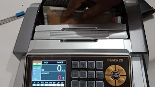 Banko 20 note counting machine operation