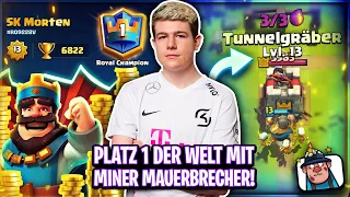 🥇PLATZ 1 DER WELT MIT MINER MAUERBRECHER! DIESES DECK IST UNFASSBAR! Clash Royale Deutsch