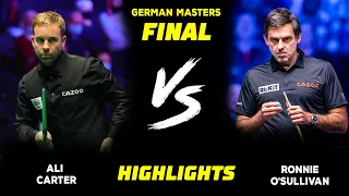 Ronnie O'Sullivan vs Ali Carter final highlights | snooker German masters final 2024